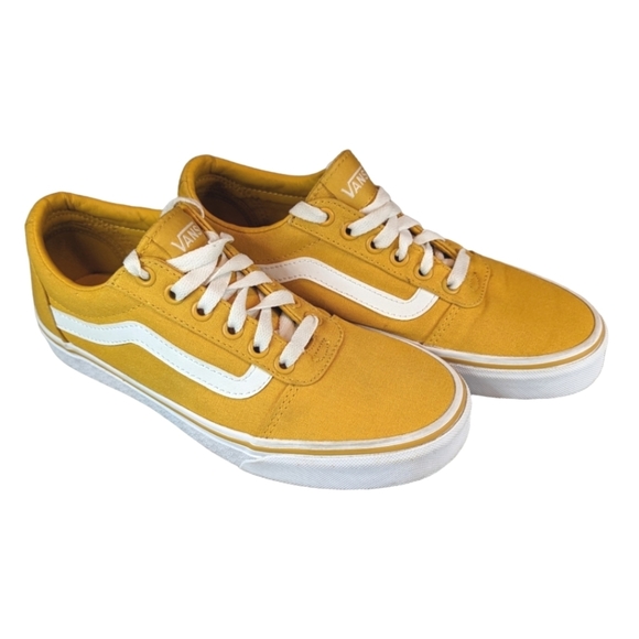 Vans Shoes - Vans Old Skool Low Top Lace Up Mustard Yellow Gold Sneakers Shoes Women's Size 7